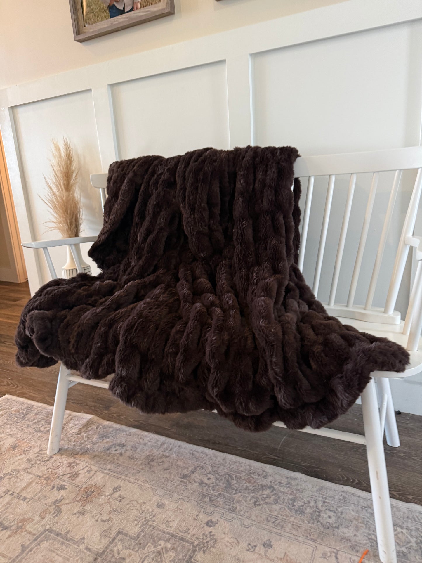 Chocolate Brown Bubble Blanket