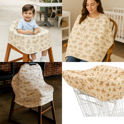 Ranch Cowboy Car Seat Cover