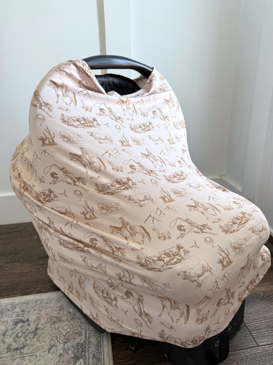 Ranch Cowboy Car Seat Cover