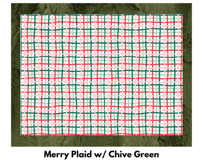 Merry Pink Plaid Blanket