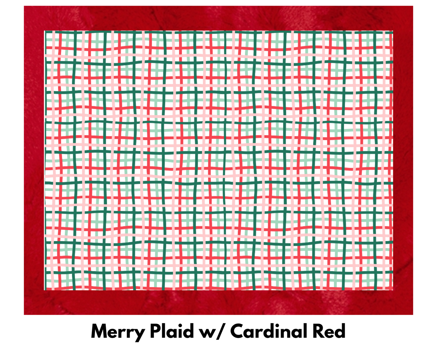 Merry Pink Plaid Blanket