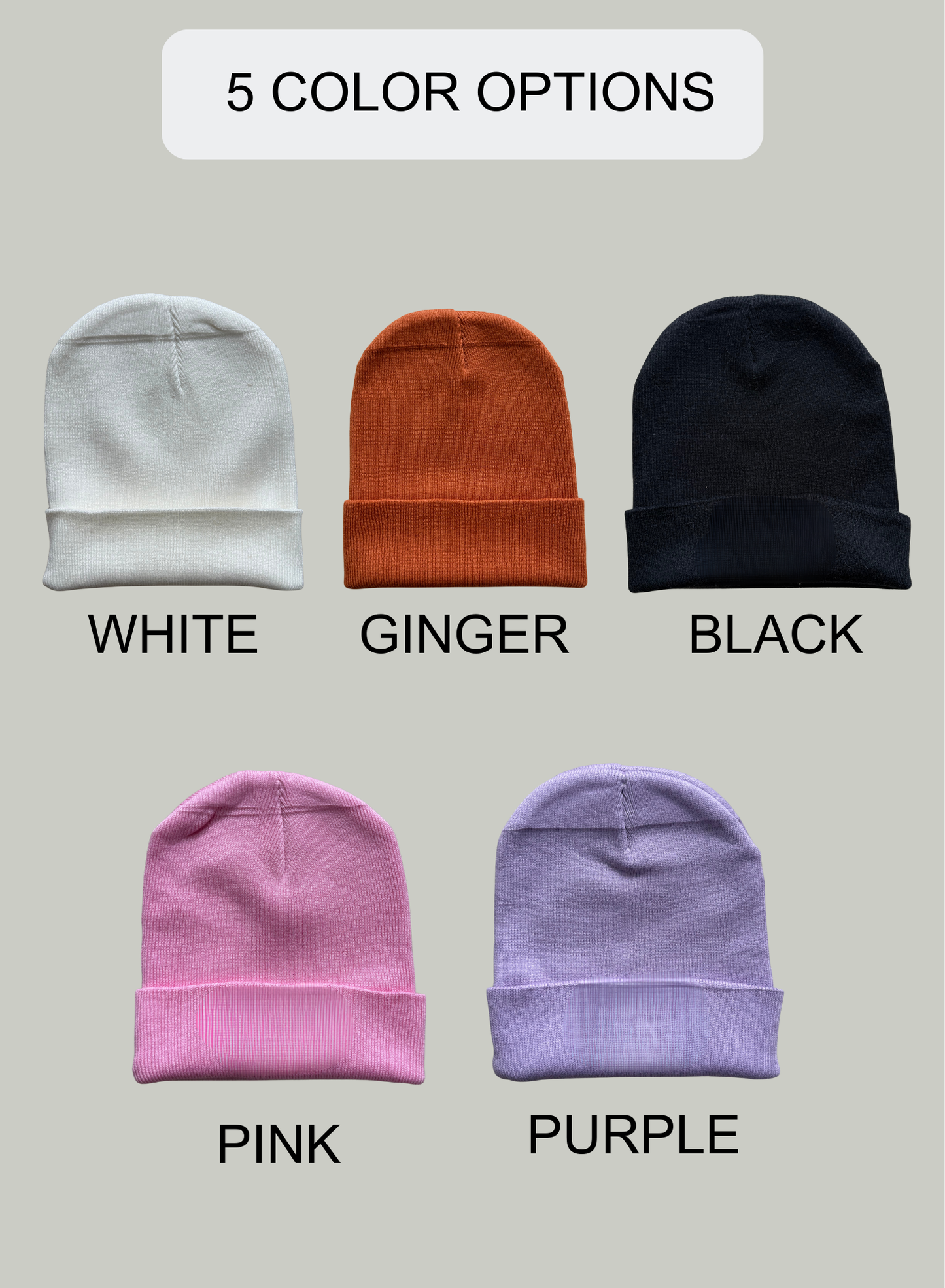 Beanie Hats w/ Image (6Y-12Y)
