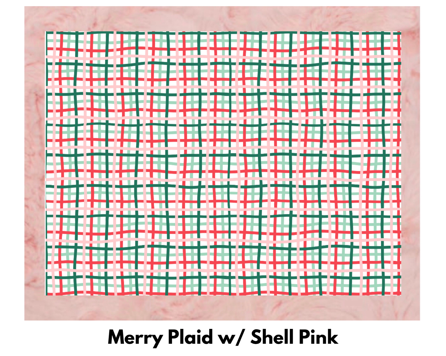 Merry Pink Plaid Blanket
