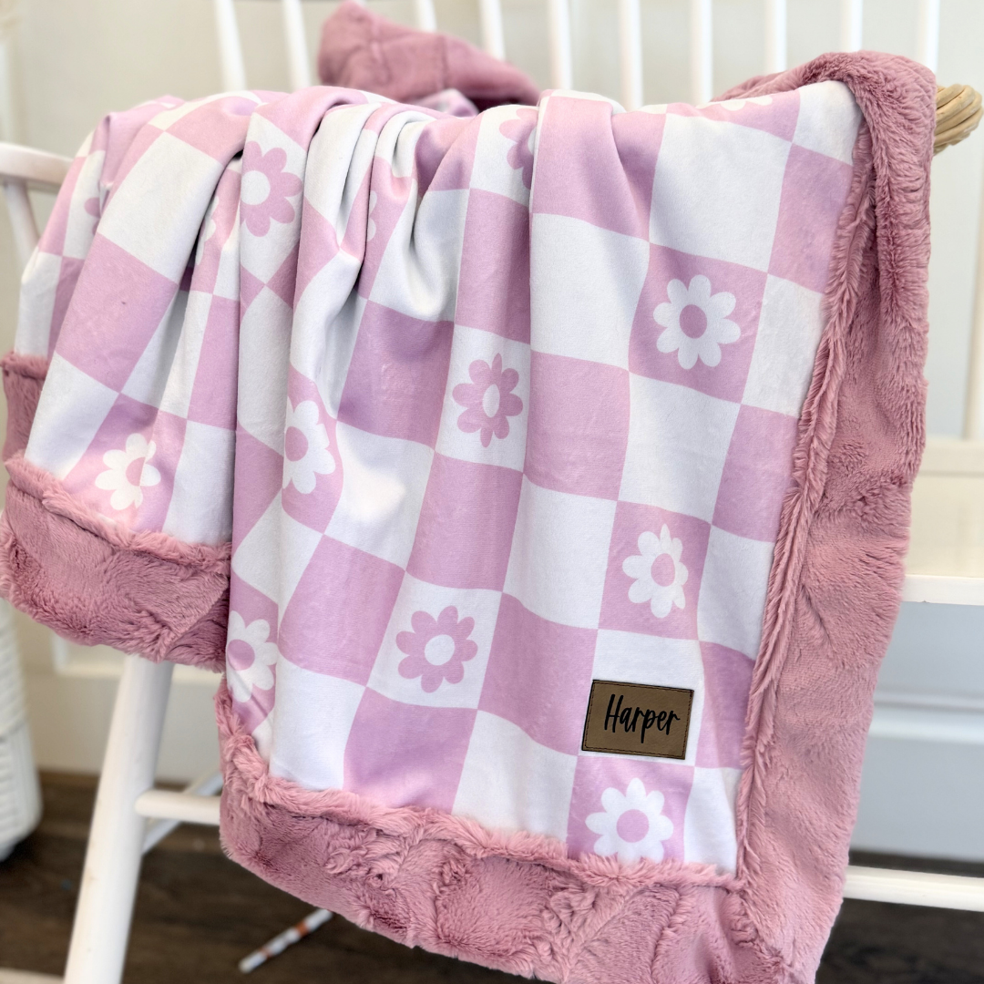Checkered Floral Pink