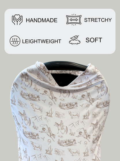 Ranch Cowboy Car Seat Cover