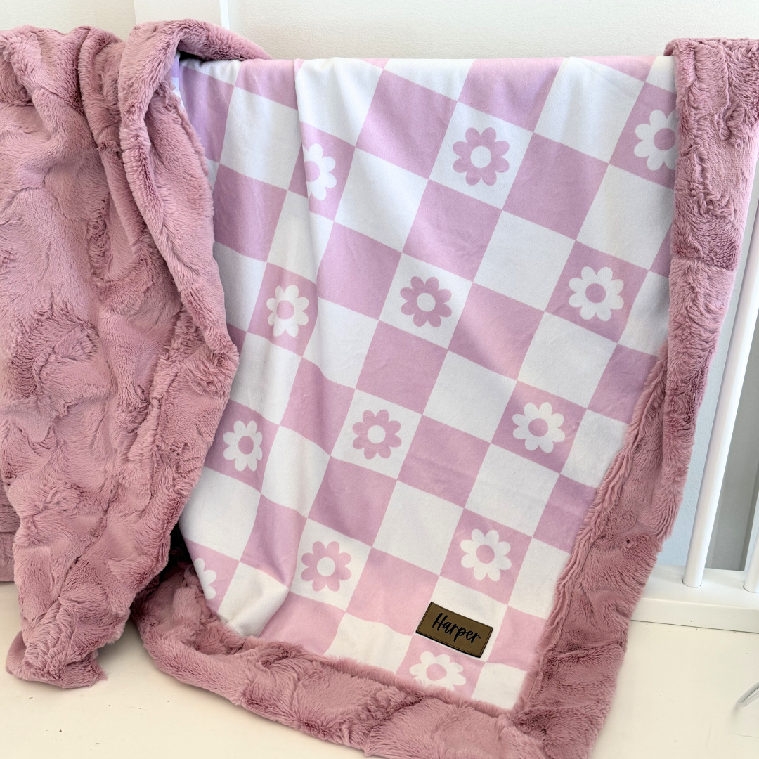 Checkered Floral Pink