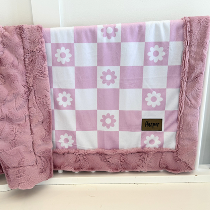 Checkered Floral Pink