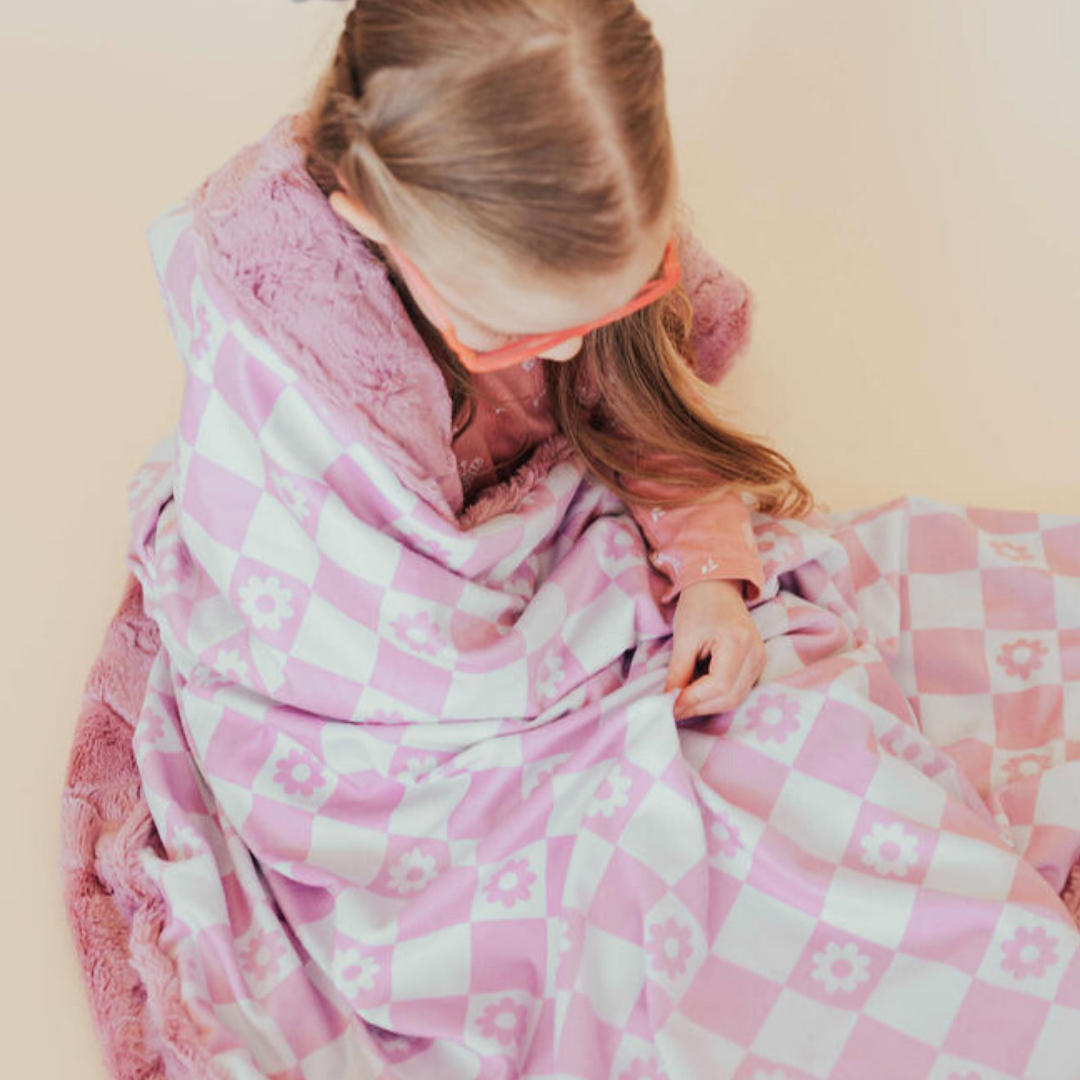 Checkered Floral Pink