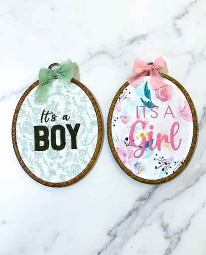 Gender Reveal Signs