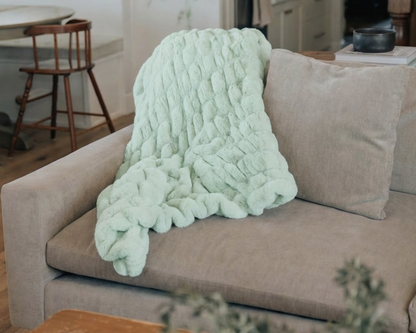 Mint Bubble Blanket