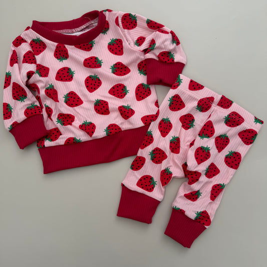 Strawberry Pajamas 0-3Month