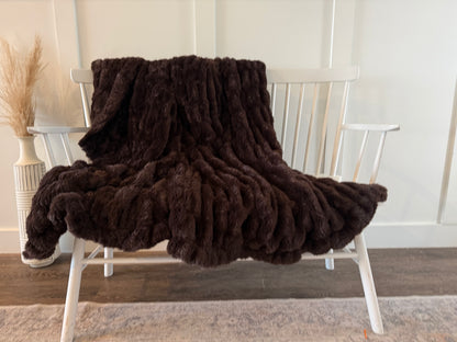 Chocolate Brown Bubble Blanket