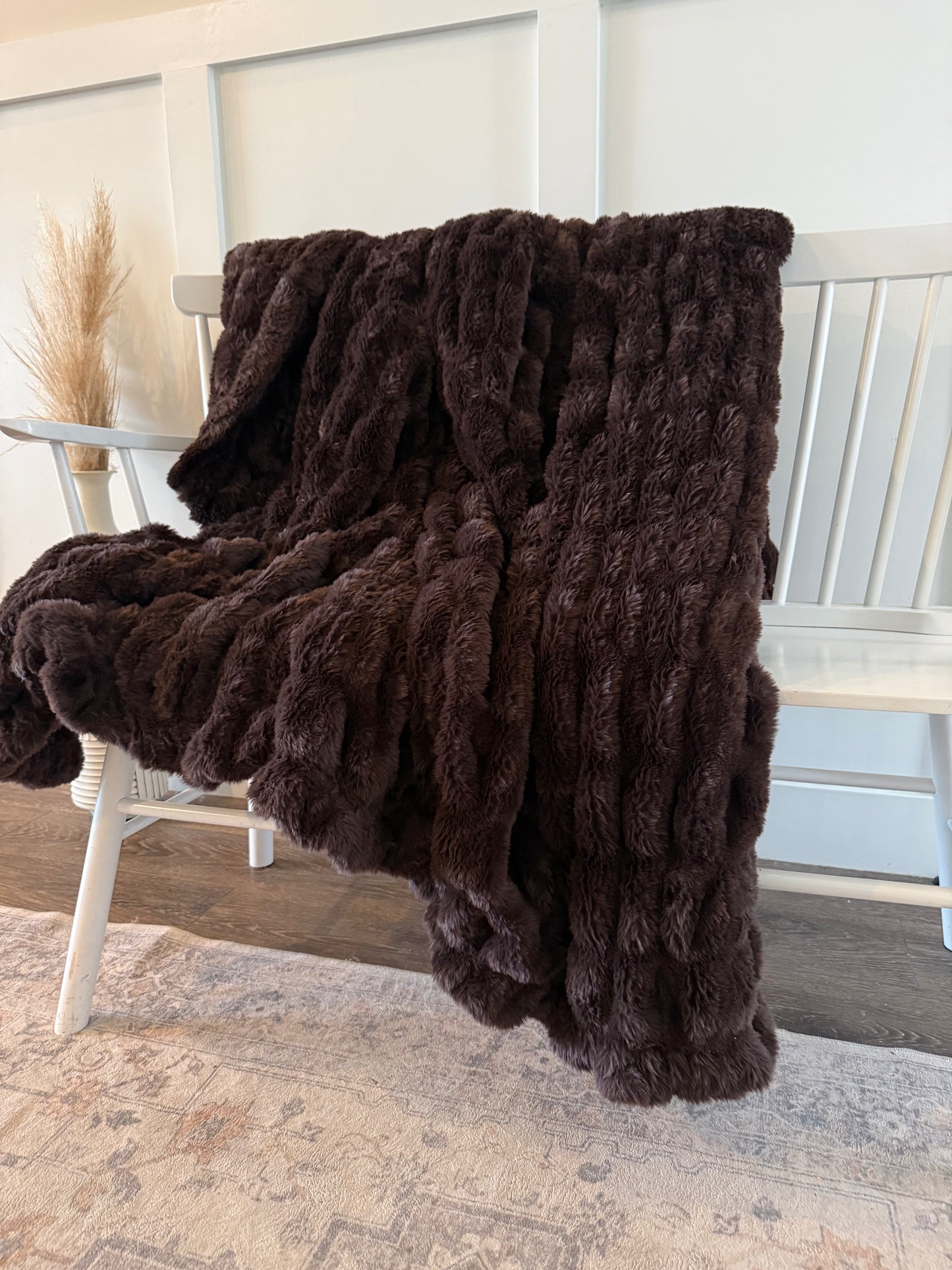 Chocolate Brown Bubble Blanket