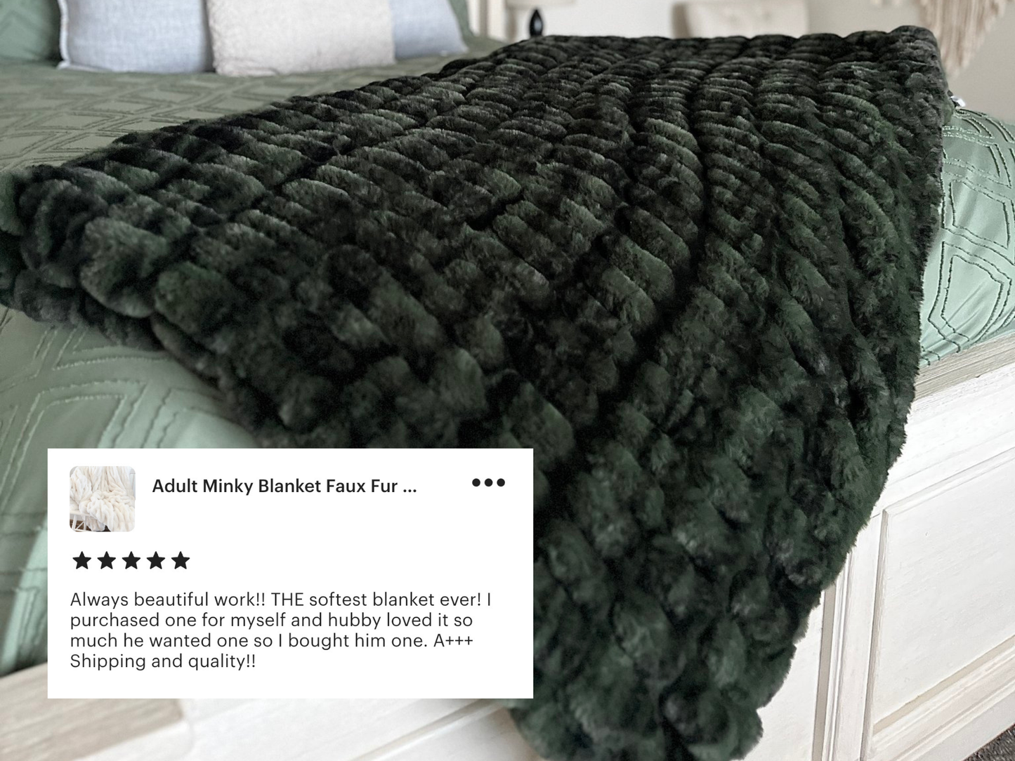 Olive Bubble Blanket