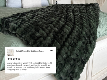 Olive Bubble Blanket