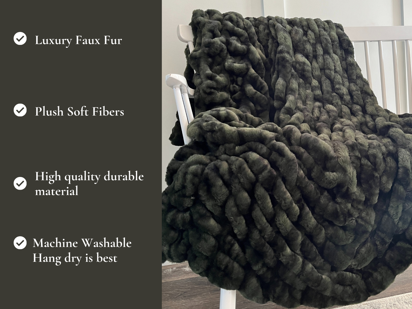 Olive Bubble Blanket