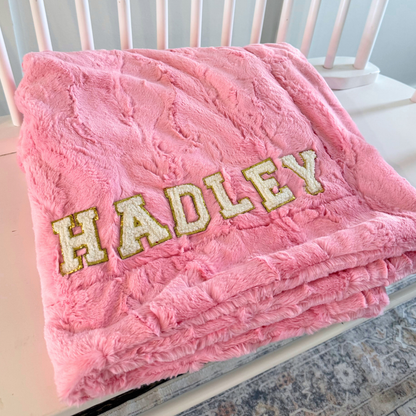 Chenille Name Double Luxe