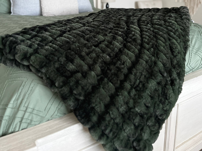 Olive Bubble Blanket