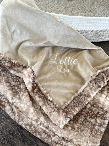 Fawn Print Embroidery