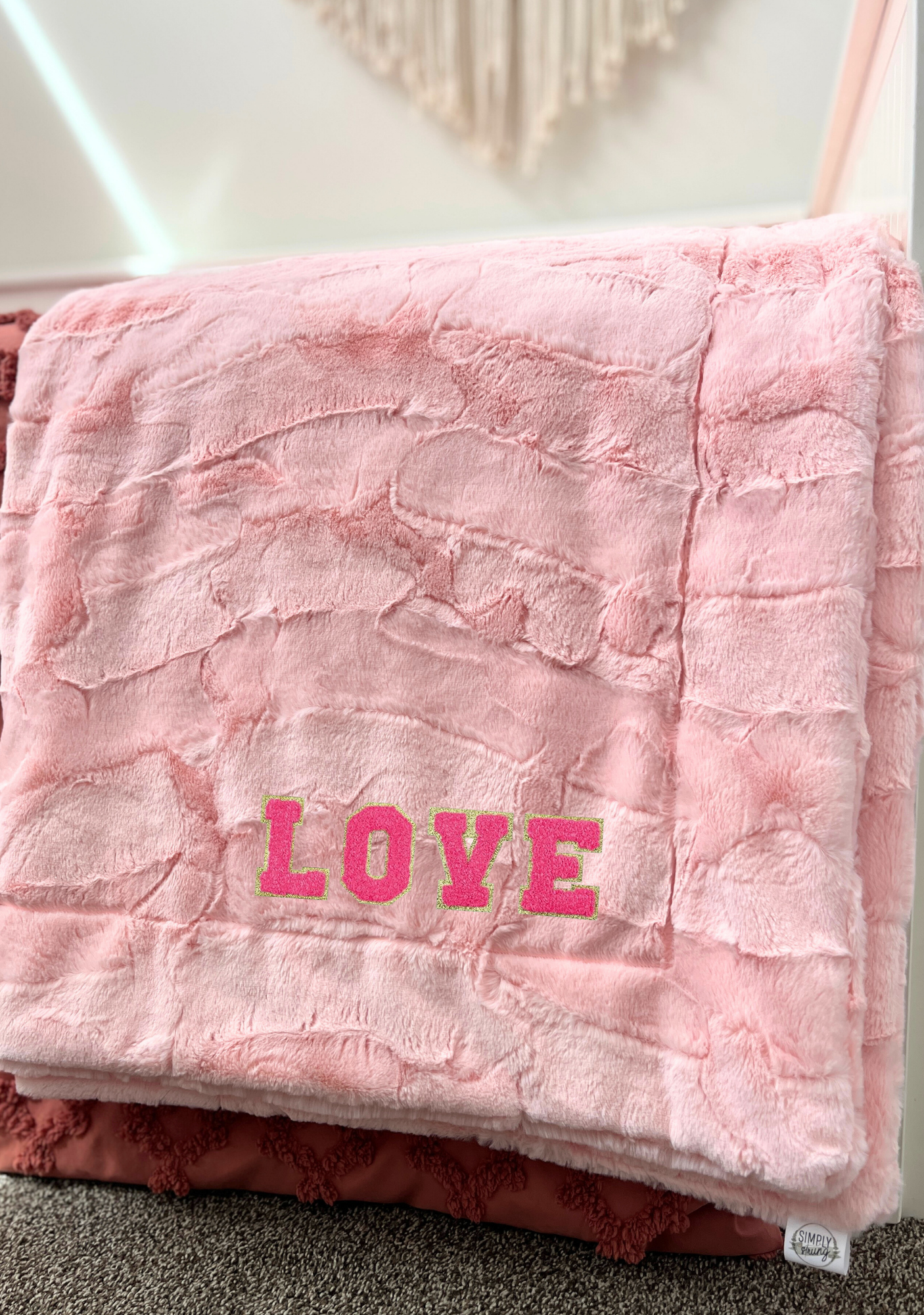 Chenille Name Double Luxe