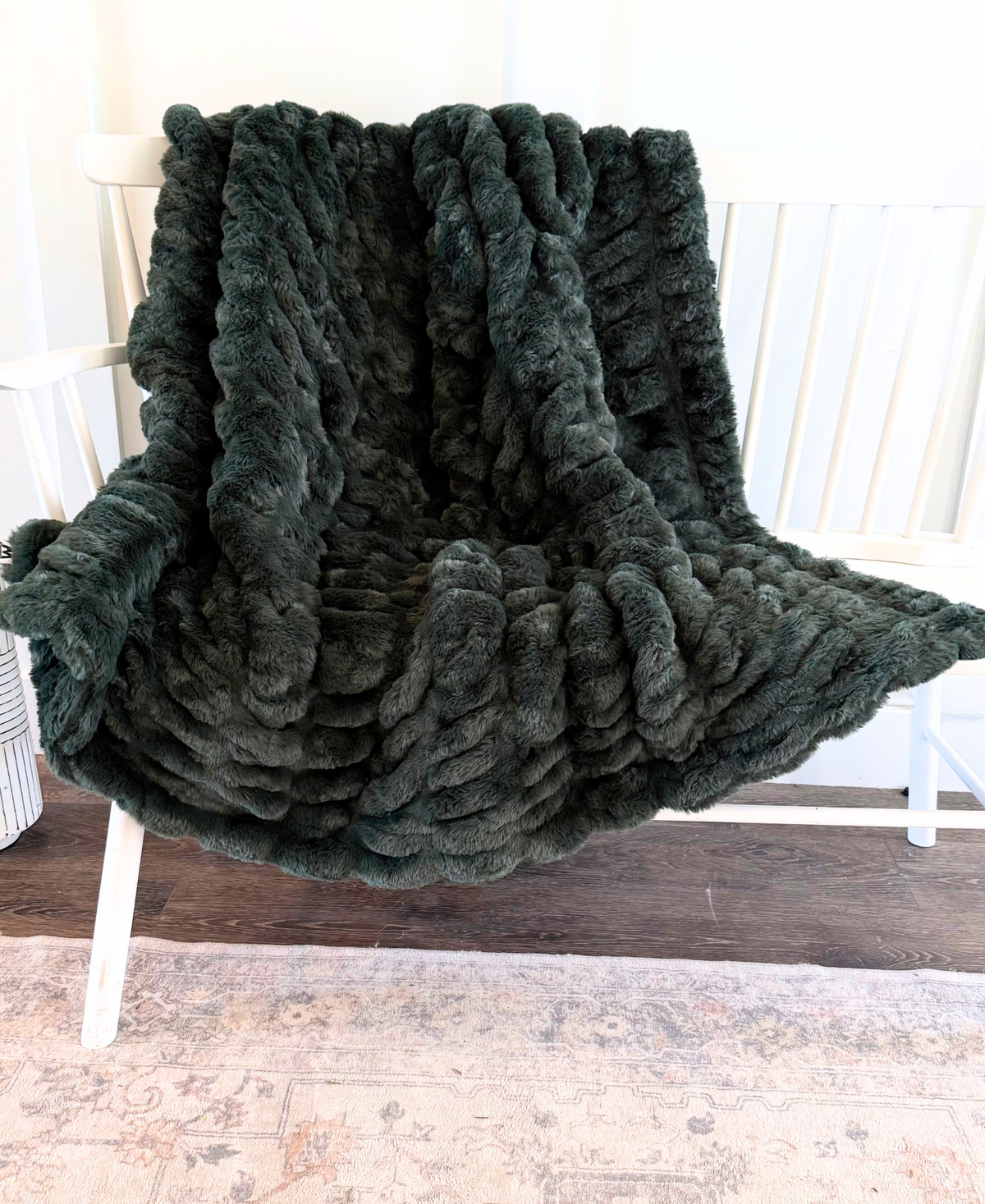 Forest Green Bubble Blanket
