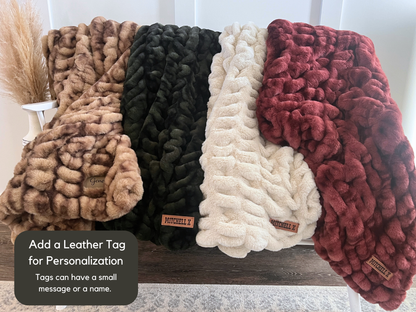 Olive Bubble Blanket