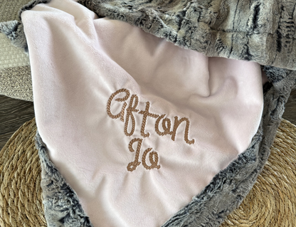 Pink Western Rope Embroidery