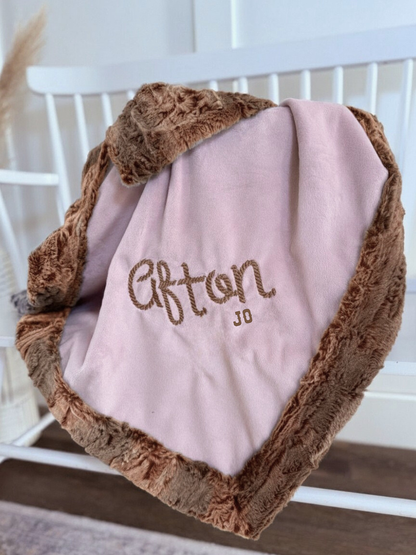 Pink Western Rope Embroidery