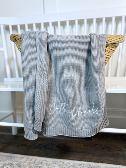 Cotton Knit Blanket