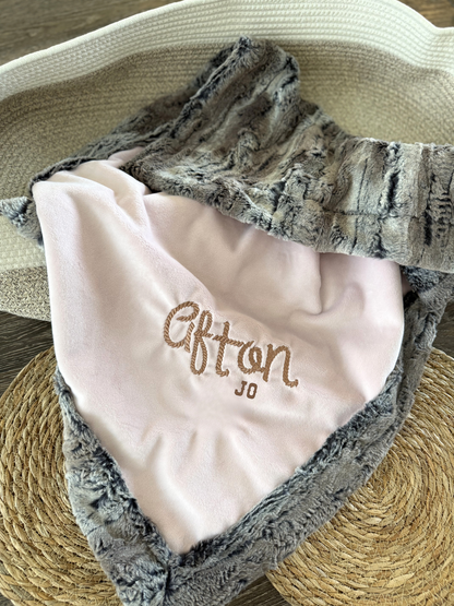 Pink Western Rope Embroidery