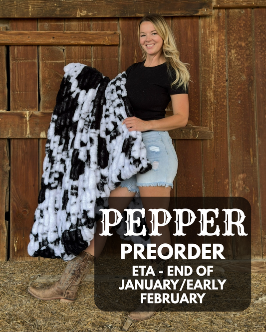 PREORDER Pepper - Cow Print Bubble