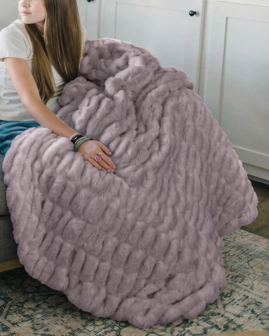 Lilac Bubble Blanket
