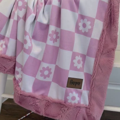 Checkered Floral Pink